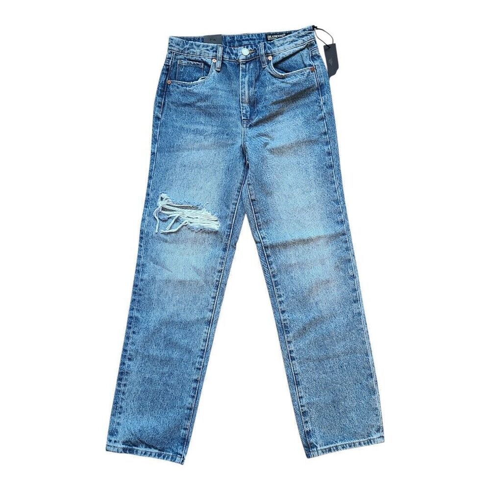 NWT Blank NYC The Howard Mid Rise Loose Fit Blue Jeans Women's Size 25 Straight
